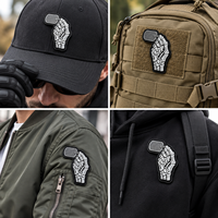 Écusson PVC personnalisé lavable, imperméable, 3D en relief, haute définition, en caoutchouc souple, pour vestes et vêtements d'extérieur