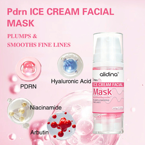มาส์กหน้าไอศกรีมบำรุงผิวหน้าสูตรวิตามินซีทับทิม ผลิตภัณฑ์ความงามแบรนด์ส่วนตัว สไตล์เกาหลี ช่วยให้ผิวขาวกระจ่างใส - Product Image 3