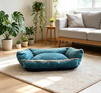 Vente en gros de lits pour animaux de compagnie en mousse de velours, design moderne, super doux, avec housse amovible, pour chiens, toutes tailles disponibles