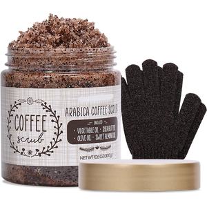 Exfoliante facial vegano perfumado personalizado para blanquear la piel, exfoliante para aclarar la leche, sal marina, cúrcuma, Ácido Kójico, efecto brillante de café - Product Image 4