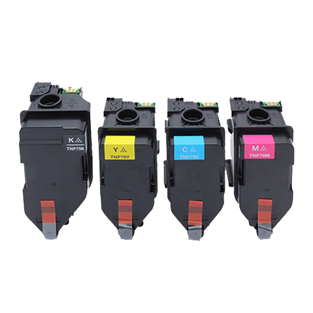 YuZhiQi Toner Cartridge TNP80 TNP79 TNP81 Compatible for Konica Minolta Bizhub C3300i C4000i Color Toner Cartridge