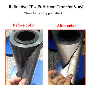 ฟิล์มพลาสติซอลแบ<span class=keywords><strong>บ</strong></span><span class=keywords><strong>ก</strong></span>ำหนดเองสำหรับการถ่ายโอนความร้อนแบ<span class=keywords><strong>บ</strong></span>สะท้อนแสงสีเงิน 3 มิติ แบ<span class=keywords><strong>บ</strong></span>นูน สำหรับรีดติดเสื้อผ้า - Product Image 2