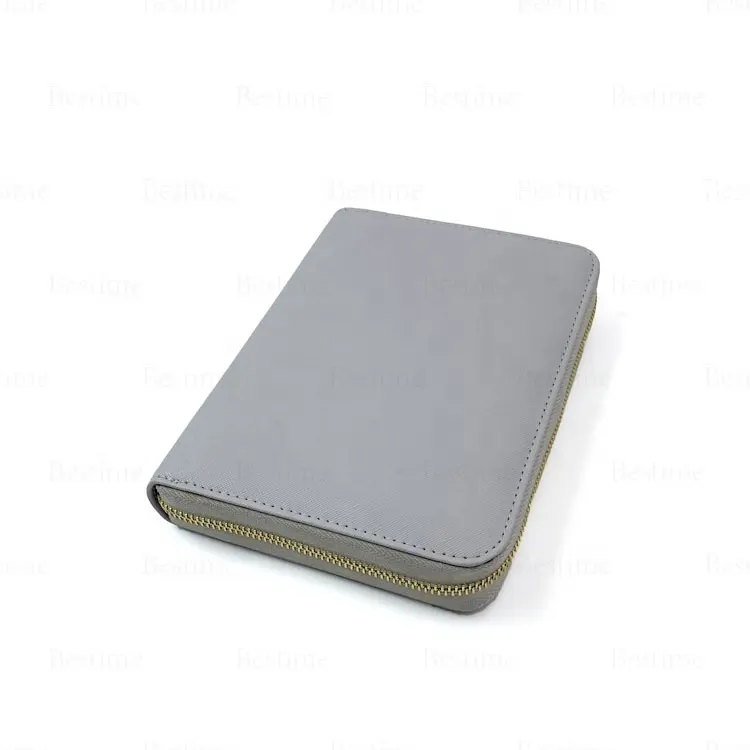 Custom A6 refillable leather binder cash envelopes for Budgeting