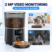 Distributeur de nourriture intelligent pour animaux de compagnie avec capteur infrarouge et contrôle personnalisé des portions pour les maisons multi-animaux et les régimes alimentaires spéciaux/caméra Wi-Fi