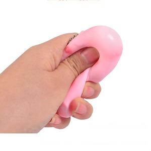 CHENXI Jouet anti-stress créatif en forme de gâteau de riz rose, à presser, porte-clés DIY pour enfants de 8 ans et plus, unisexe - Product Image 3