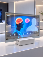Écran OLED transparent avancé avec panneau auto-éclairant pour salle d'exposition intelligente et expérience de marque interactive
