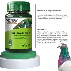 טיסה יונים ירידה של 2 ב-1-1 כדי ניקוי נשימתי 100 טבליות/בקבוק לשפר את בריאות הציפור - Product Image 3