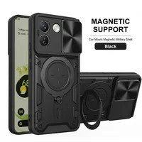 Coque antichoc avec anneau magnétique pour Xiaomi Redmi Note 17 Pro Max Note17 Pro Plus 5G, protection d'objectif, Capa Funda