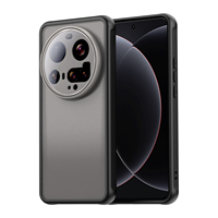 Étui de protection en TPU PC semi-transparent mat pour Xiaomi 15, 14, 17, antichoc mat et protection de l'appareil photo Fundas