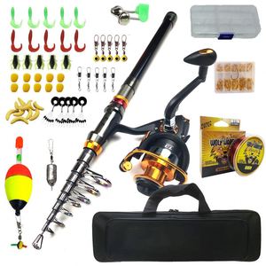 Vente en gros de haute qualité professionnelle <span class=keywords><strong>canne</strong></span> à pêche et moulinet combo 1 pièce <span class=keywords><strong>ensemble</strong></span> complet - Product Image 2