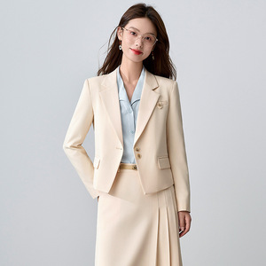 Women's Suit Set Midi Skirt Full Sleeve Polyester Anti-Wrinkle Office Lady Professional Formal Wear Commuting Teacher Outfit - Product Image 4