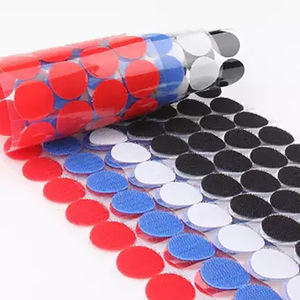 自粘紧固件点强力胶带贴纸圆形钩环硬币 - Product Image 5