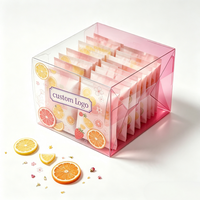 Boîte d'emballage pliable en PET personnalisée et recyclable pour l'affichage en magasin et les packs cadeaux de thé aux fruits et de boissons