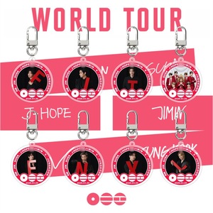 Llaveros Acrílicos <span class=keywords><strong>de</strong></span> Kpop al por Mayor, Llaveros con Temática del Álbum World Tour <span class=keywords><strong>de</strong></span> Jungkook, Jimin, V, Jin, Rm, Suga, J-hope, Regalo <span class=keywords><strong>de</strong></span> Recuerdo para Fans - Product Image 2