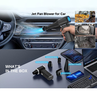 Penyedot Debu Mini Tanpa Kabel Kelas Industri Portabel 130000RPM Motor Brushless 29mm Kecepatan Tinggi untuk Pengeringan Mobil, Keyboard, dan Penggunaan di Rumah