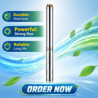 Bomba de Pozo Profundo Confiable 4SDM10/8, 2HP, 10T, Altura Máxima de Elevación 48m, Acero Inoxidable 304 para Riego Agrícola