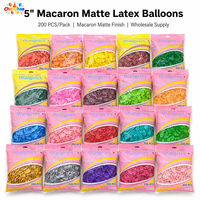 Groothandel 5 inch latex ballonnen 200 stuks per zak mini ronde ballonnen voor bruiloft confetti drop & helium lift dessert feestdecoratie
