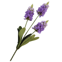 Panduan Bahan Bunga Lavender Tiga Kepala Simulasi untuk Pernikahan, Pot Tanam, Dekorasi Lanskap, Bunga Sutra, Latar Belakang Tempat Acara