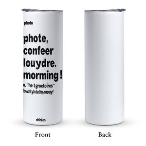 Travel Drink <b>Mug</b> 20oz Straight Car Cup <b>Double</b> <b>Wall</b> Stainless Steel Heat Cold Keep Custom Logo - Product Image 2
