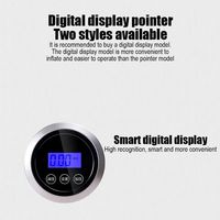 Compresseur d'air numérique pour voiture, pompe à air 12V, gonflage rapide, pompe à air électrique portable pour moto, vélo, voiture, lumière LED