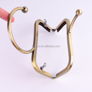 Nhà Máy Bán buôn <span class=keywords><strong>t</strong></span>úi xách Phụ Kiện phần cứng khóa cho <span class=keywords><strong>t</strong></span>úi khóa hôn Clasp xử lý PURSE khung ly hợp - Product Image 3