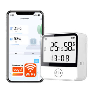 TY-199 Tuya WiFi Capteur intelligent de température et d'humidité Thermomètre Hygromètre Intérieur avec écran LED Prise en charge d'Alexa - Product Image 1