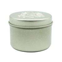 Haoxin — boîte de baume en étain, logo gaufré élégant, personnalisé, en forme de fleur, emballage métallique pour baume à lèvres et bougies, 50 unités