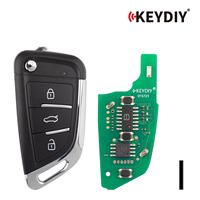 Clé télécommande universelle KEYDIY KD B29-3 à 3 boutons pour type BMW, sans transpondeur/puce, sans proximité/clé intelligente/Keyless Go, lot de 5