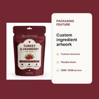 Sachet Doypack refermable anti-odeur de qualité alimentaire avec bec verseur pour aliments pour animaux de compagnie, friandises pour chiens et chats