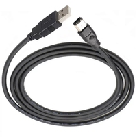 IEEE 1394 FireWire Câble 6 broches mâle-mâle 6M/6M USB 2.0 jusqu'à 400Mbps 800Mbps Nouveau produit Crystal Material
