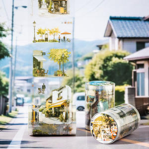 1 rouleau de ruban adhésif Urban Corner Series Original Urban-Theme Material for Handmade Journal Scenery Tape - Product Image 2