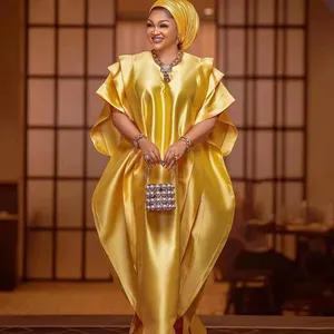 Kaftan Phi Boubou Dresses Cho Phụ Nữ 2023 Truyền Thống Loose Abaya Dubai Hồi Giáo Nigeria Quần Áo Áo Phi Femme