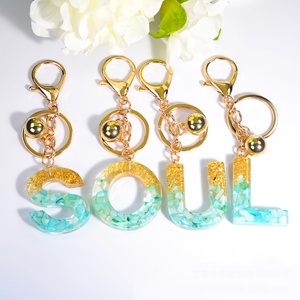 Wholesale Custom Mini Cute Acrylic <b>Letter</b> Key Chain Fashionable Digital Printing PVC <b>Plastic</b> Keychains - Product Image 4