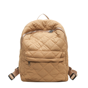 Winter Vintage Fashion Outdoor <b>Large</b> Capacity <b>Women</b> <b>Backpack</b> Zipper Simple High Quality Lightweight Quilted Rhombus Casual - Product Image 1