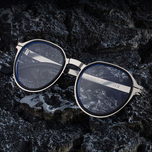 Gafas de Sol Polarizadas para Hombre, Montura Redonda, UV400, Antideslumbrantes, Lentes de PC, Montura de Metal Negro y Plástico, Tipo 3, My-98323 - Product Image 2