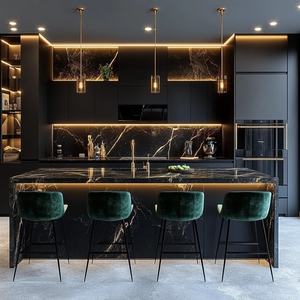 Armoires de cuisine en acier inoxydable 304 personnalisées, armoires anciennes remises à neuf pour un usage en appartement, fabrication chinoise, ensemble d'armoires de cuisine - Product Image 5