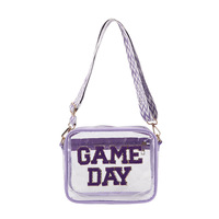 Porte-monnaie transparent en PVC transparent pour Gameday, approuvé par les stades, vente en gros