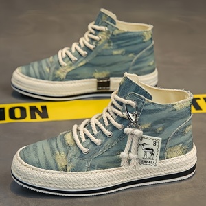 Zapatos de Hombre Transpirables, Zapatos Casuales de Diseñador, Ligeros, Duraderos, Cómodos, que Aumentan la Altura, Zapatos Casuales Clásicos de Lona - Product Image 3