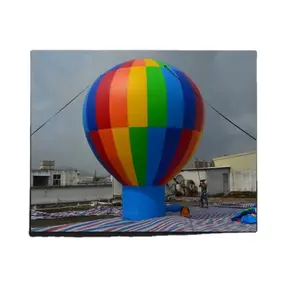 Balão inflável do ar quente da propaganda comercial, bola de chão inflável com logotipo