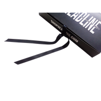 Paquet de soin des cheveux pour hommes avec logo personnalisé vendeur peigne à cheveux noir boîte d'emballage pliable pour extensions de cheveux emballage de qualité supérieure