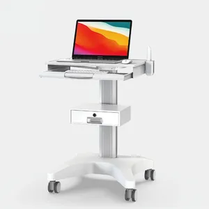 Dental trolley hospital clinic oral scanner bracket mobile nursing cart medical cart for laptop