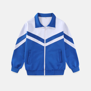 Conjunto de uniforme escolar azul y blanco para estudiantes de secundaria y preparatoria, ropa deportiva para primavera y otoño, uniformes de clase unisex 140-190 - Product Image 2