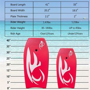<span class=keywords><strong>Bodyboard</strong></span> de plage <span class=keywords><strong>Pro</strong></span> X Hard Slick Bottom pour garçons de 8 à 13 ans, noyau en HDPE, rocker hybride à trois étages, leash thermosoudé - Product Image 4