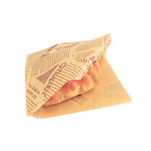 Sac en papier triangulaire anti-graisse sur mesure pour pizza, pain, pop-corn, frites - Product Image 5