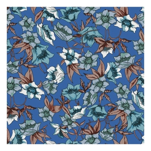 Vải Voan Koshibo Polyester Trang Phục Châu Phi Mới Phong Cách Thiết Kế Họa Tiết Hoa <span class=keywords><strong>3D</strong></span> In Kỹ Thuật Số Cho Váy Cưới Nữ Vải Crepe - Product Image 4