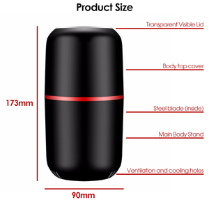 Regalo fast large capacity Mill Crusher Blade cup Electric stainless steel Spice Herb Coffee tobacco Grinder con raccoglitore di polline - Product Image 3