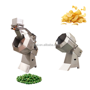 Aanpasbare Voedselveilige Automatische Bananenweegbree Chips Gefrituurd Voedsel Achthoekige Kruidenmixer <span class=keywords><strong>Machine</strong></span> - Product Image 1