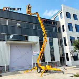 12M 14m 16m 18M 20m Construction Man Electric Dual Power Towable Boom Lift para la venta - Product Image 3