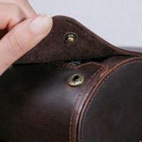 Boîte à montre personnalisée de haute qualité Boîte à montre en cuir à 3 emplacements Porte-montre marron pour le voyage