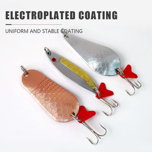 LUSHAZER 5 pièces/lot, cuillère <span class=keywords><strong>de</strong></span> pêche artificielle en métal coulante, 122g, pour fournitures <span class=keywords><strong>de</strong></span> pêche, nouveau leurre en métal, appât pour <span class=keywords><strong>la</strong></span> basse <span class=keywords><strong>de</strong></span> mer, eau salée - Product Image 5